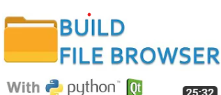 Create File Browser in Python and Qt (PyQt5 or PySide2 QTreeView and QFileSystemModel)