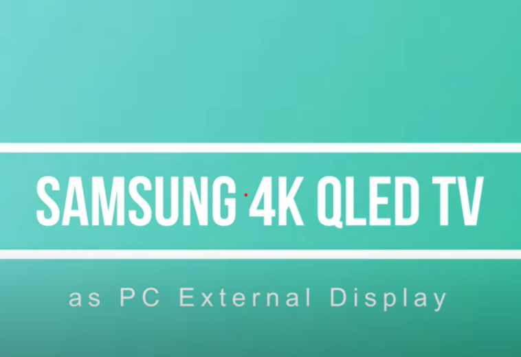 SAMSUNG Q60R QLED 4K TV as computer monitor